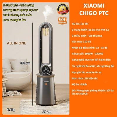 Máy Sưởi Chigo PTC