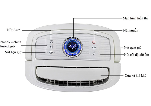 Máy hút ẩm kết hợp lọc khí 20L FujiE HM-920EC