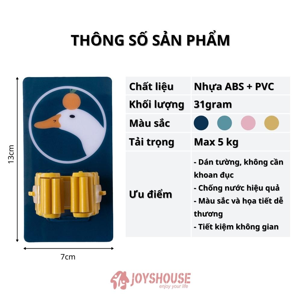 Móc treo cây lau nhà gắn tường dễ thương - Móc treo chổi dán tường