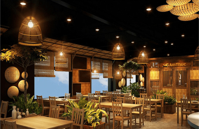Phong Cách Thiết Kế Nội Thất Nhà Hàng Đồng Quê Đẹp, Mộc Mạc