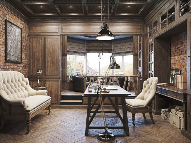 Không Gian Làm Việc Tại Phòng Khách