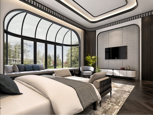 Thiết kế nội thất phòng ngủ cho nam