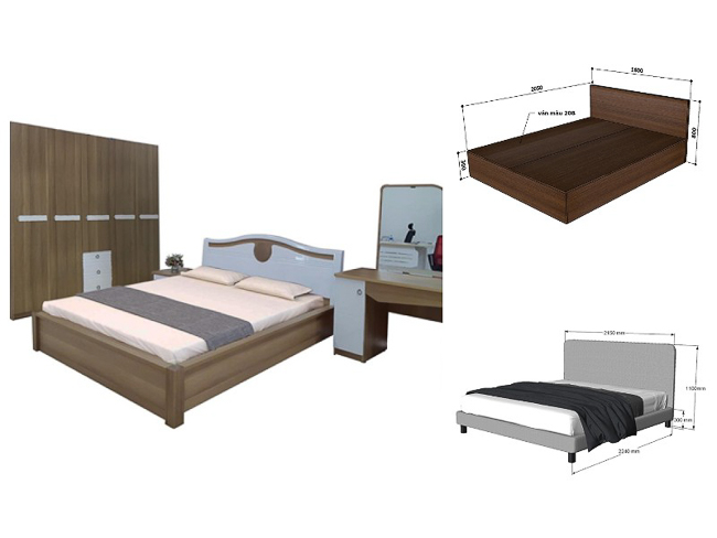 Xác định kích thước giường