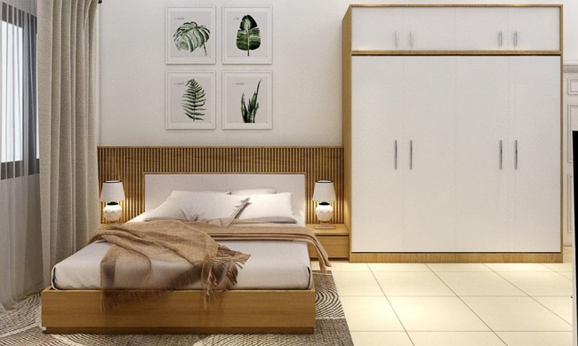 Thiết kế nội thất phòng ngủ 7m2 giá rẻ