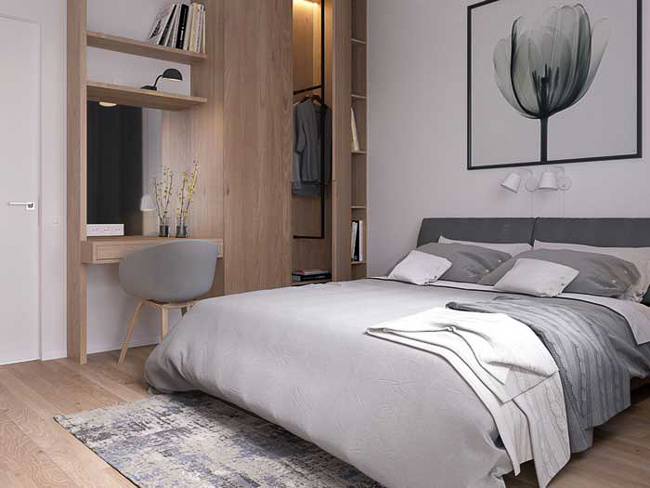 Thiết kế nội thất phòng ngủ với diện tích 9m2