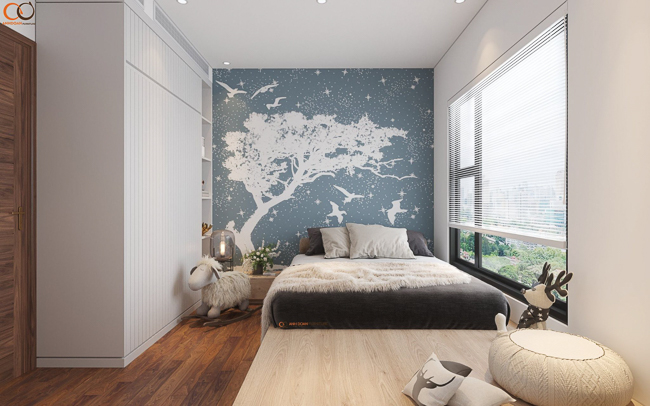 Tận dụng tối đa chiều cao của tường và trần nhà