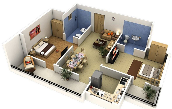 Thiết kế nội thất nhà phố theo phong thủy