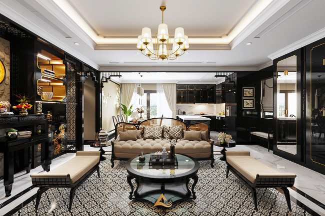 Nhà phố thiết kế theo phong cách Indochine