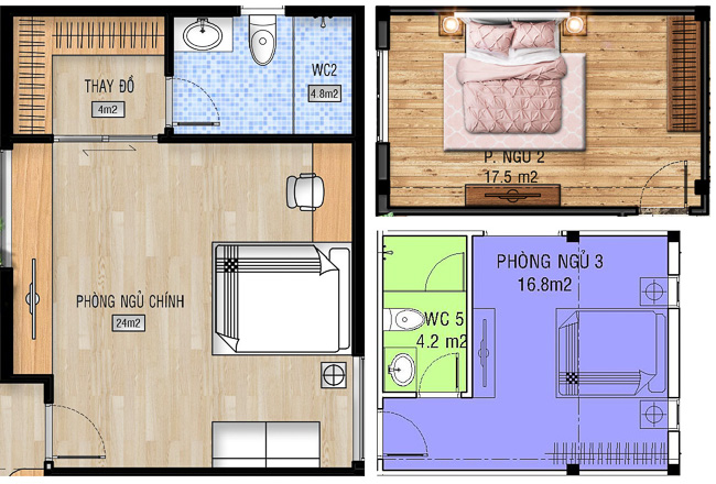 Xác định kích thước phòng ngủ