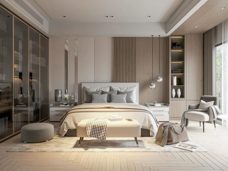 Phối cảnh nội thất phòng ngủ đẹp và sang trọng