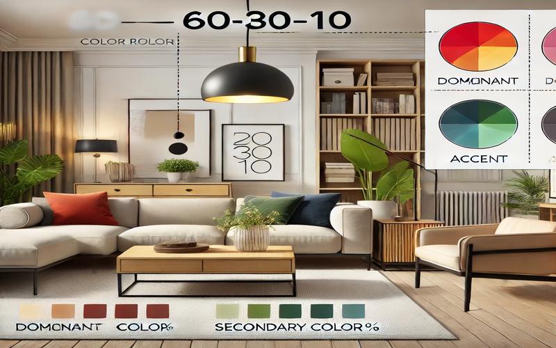 Nguyên Tắc Phối Màu 60-30-10: