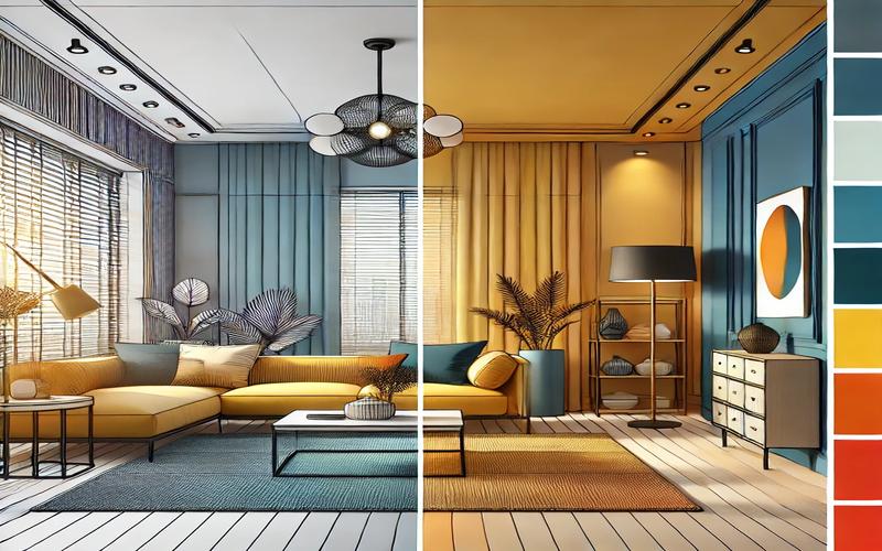 Phối Màu Bổ Túc Xen Kẽ