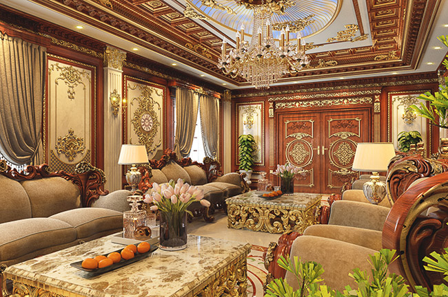 Phong cách nội thất cổ điển cho phòng khách