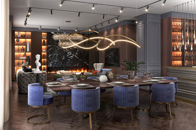 Nội thất đương đại theo phong cách Art Deco