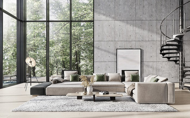 Nội thất đương đại theo phong cách tối giản