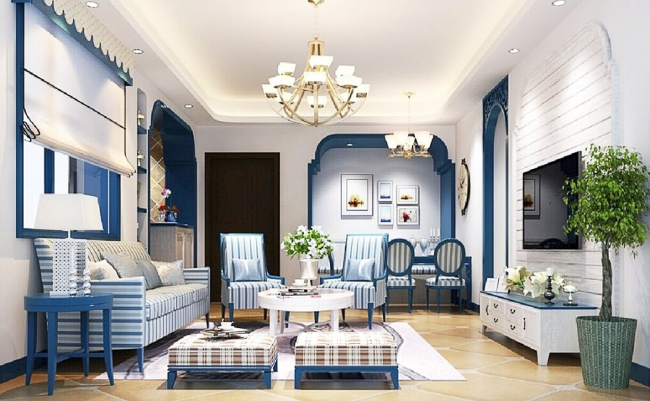 Thiết kế nội thất khách sạn phong cách Địa Trung Hải