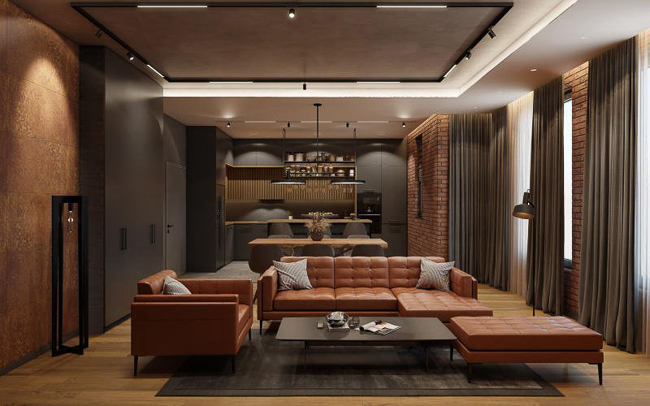 Sắp xếp bố cục theo không gian liền mạch