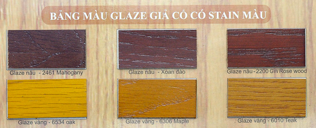 Ứng dụng của sơn glaze đồ gỗ