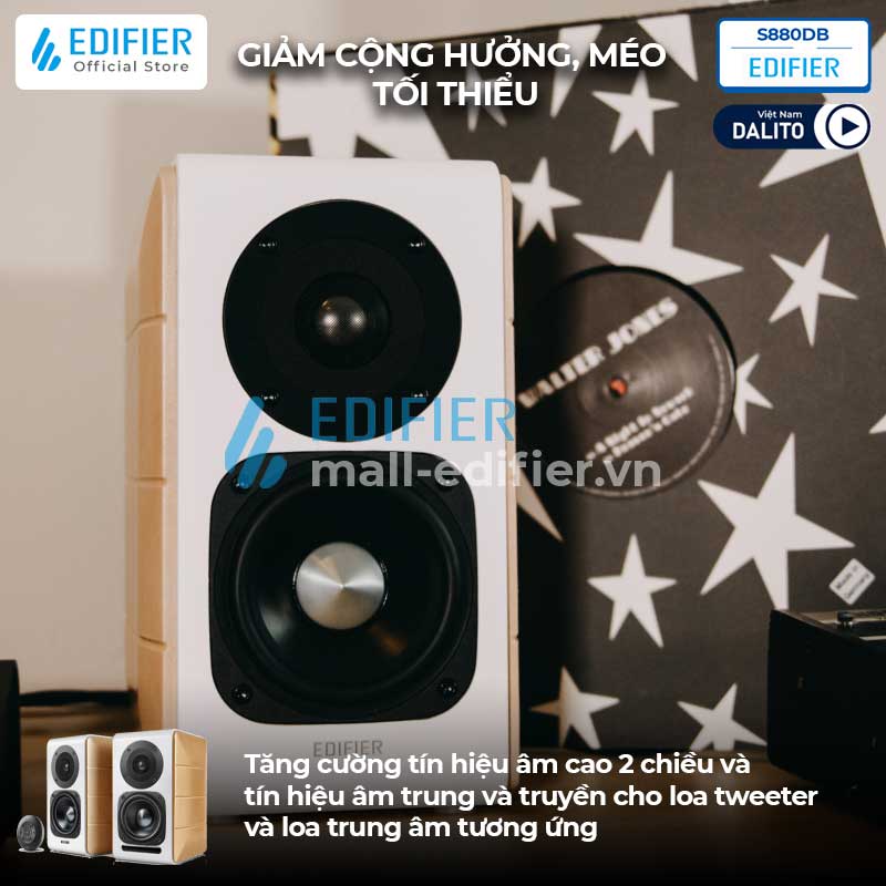 S880DB giảm thiểu cộng hưởng âm thanh và giảm thiểu méo tiếng