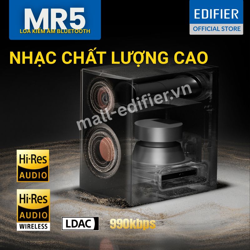 Loa Edifier MR5 – Hỗ trợ LDAC, âm thanh Hi-Res