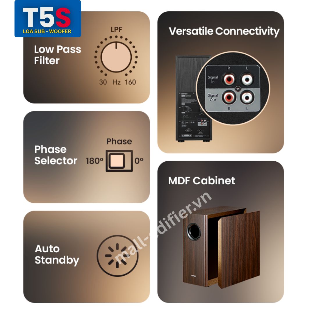 Loa Edifier T5s - Phiên bản nâng cấp từ Edifier T5