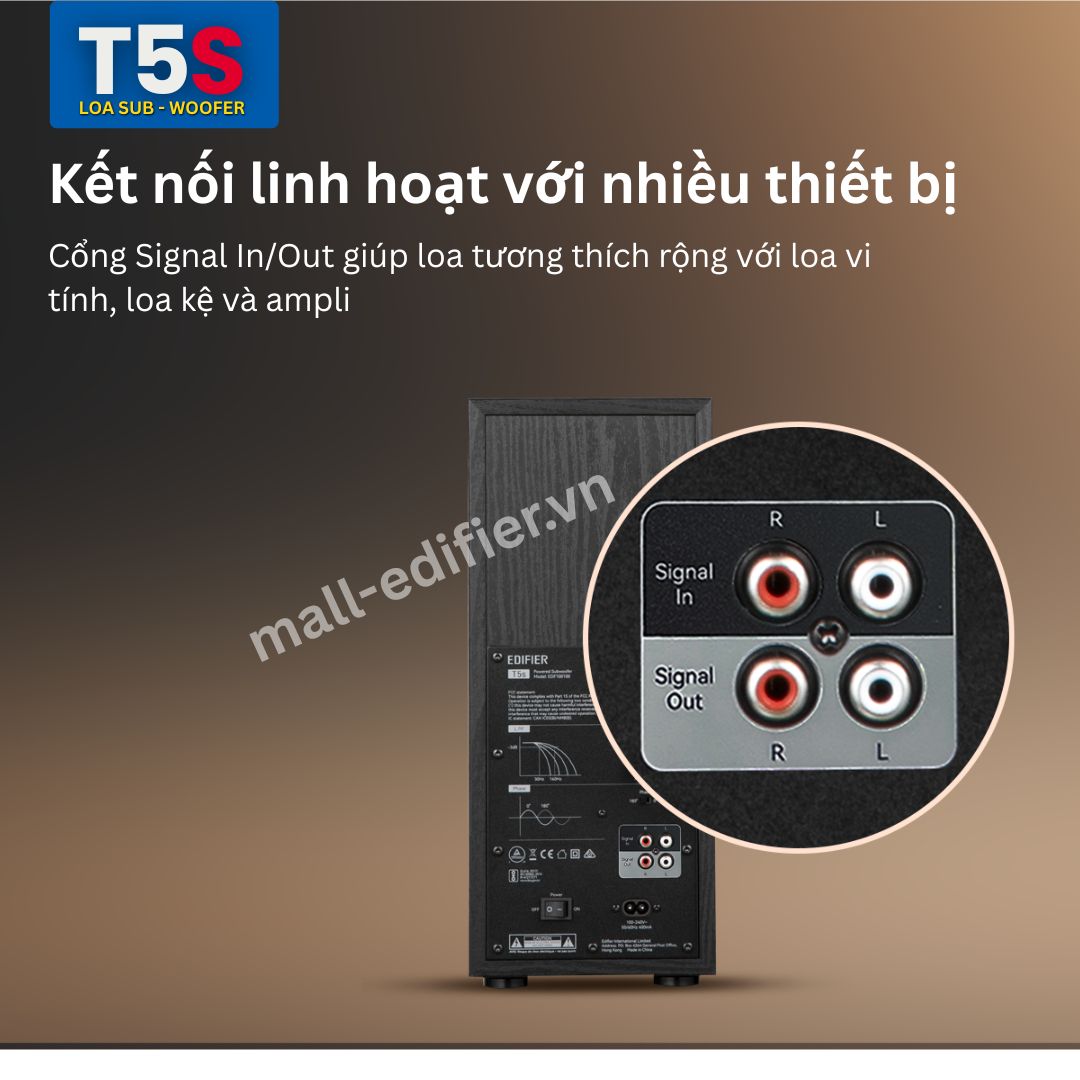 Cổng Signal In/Out, kết nối đa dạng