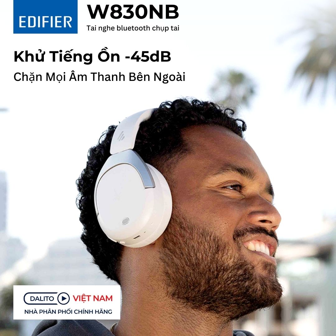 Tai nghe Edifier W830NB chống ồn chủ động tối đa 45dB