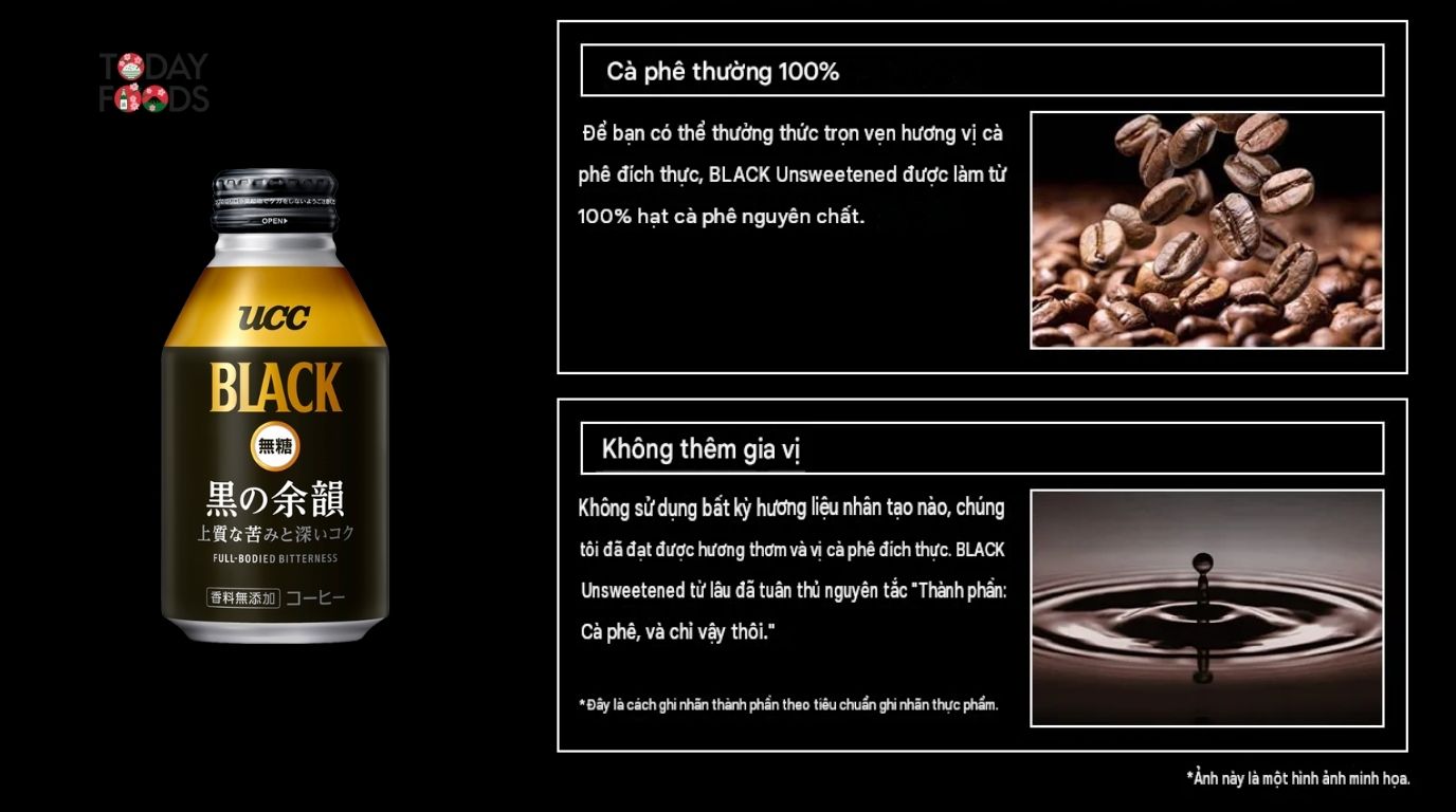 Đảm Bảo Chất Lượng Cà Phê Đen Không Đường Full-Bodied Bitterness UCC Black 275G