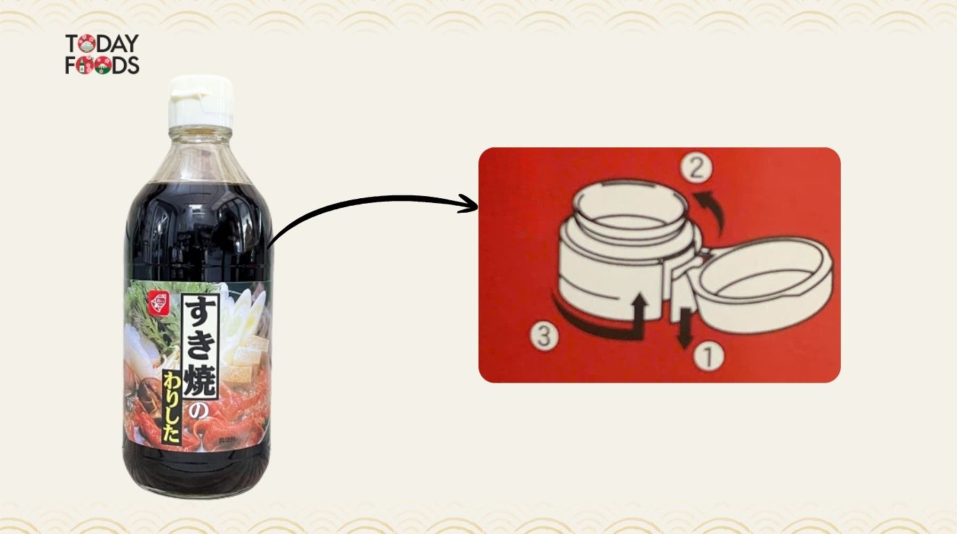 Cách mở nắp Nước sốt Sukiyaki 400ml
