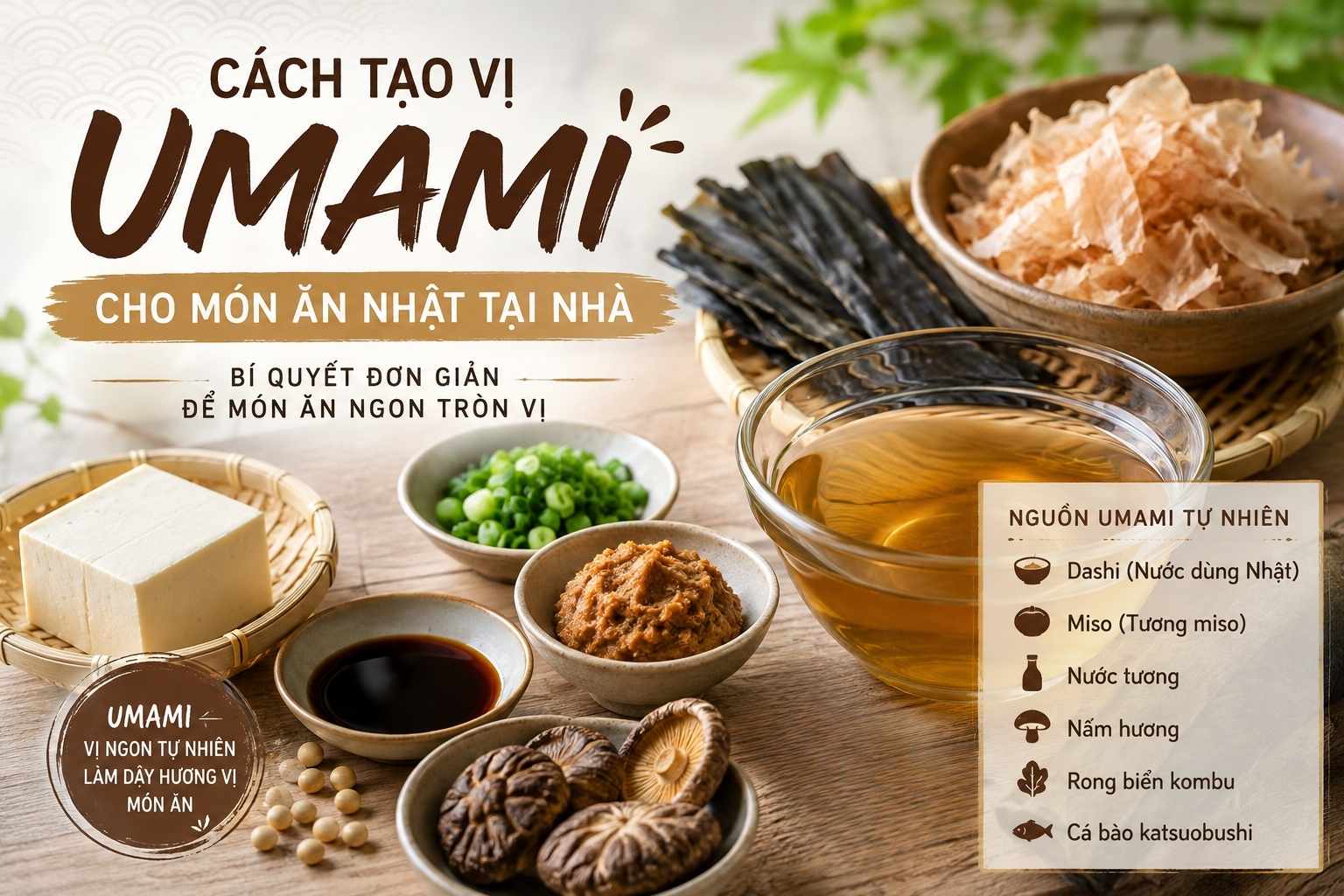 Cách Tạo Vị Umami Cho Món Ăn Nhật Tại Nhà