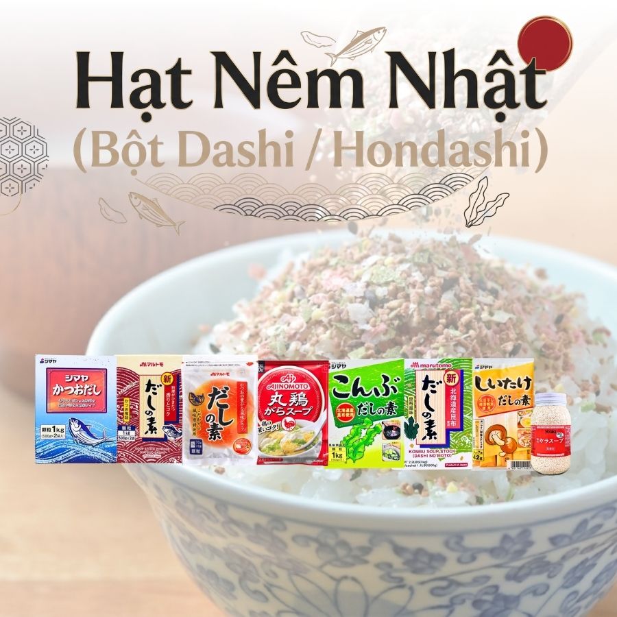 Hạt nêm Nhật (Bột Dashi / Hondashi)