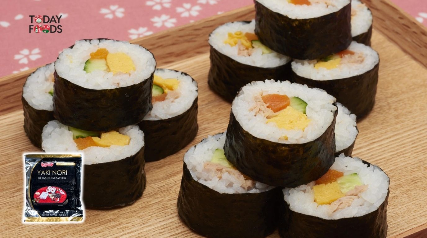 Hình ảnh minh họa Rong Biển Cuộn Sushi Yaki Nori 50 Lá 130G