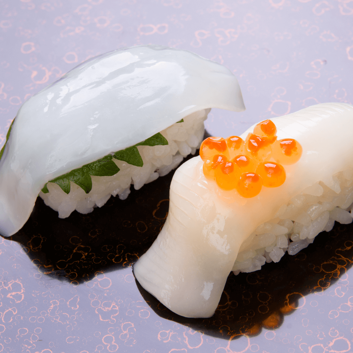 Nigiri sushi mực ống Nhật Bản 