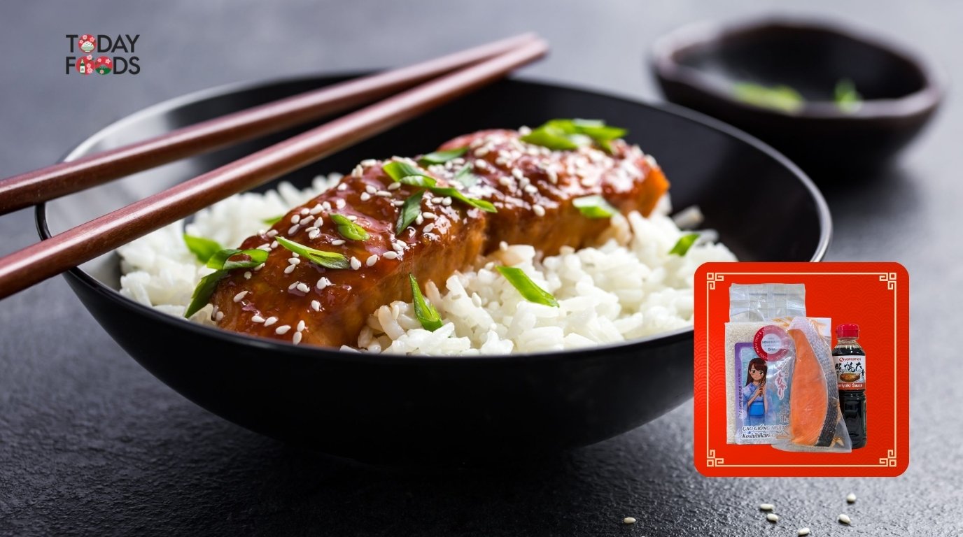 Review Combo Nguyên Liệu Cá Hồi Sốt Teriyaki Nhật