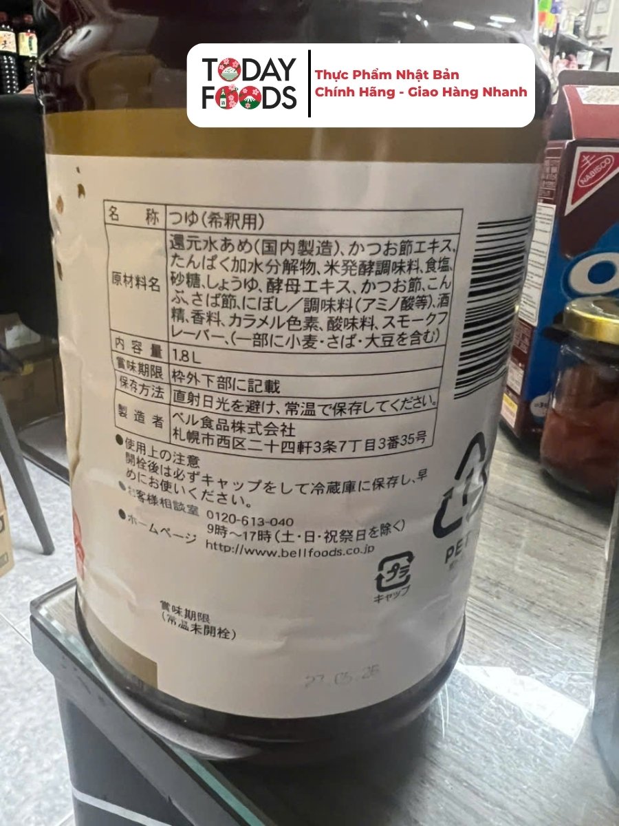 Review Công Dụng Nước Súp Kansai Udon 1.8L Bell Foods