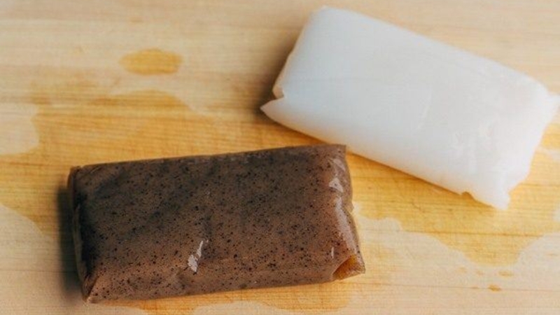 Màu sắc 2 loại thạch nưa khác nhau