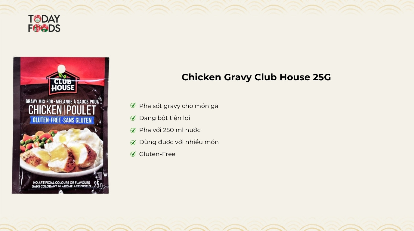 Ưu điểm Chicken Gravy Club House 25G