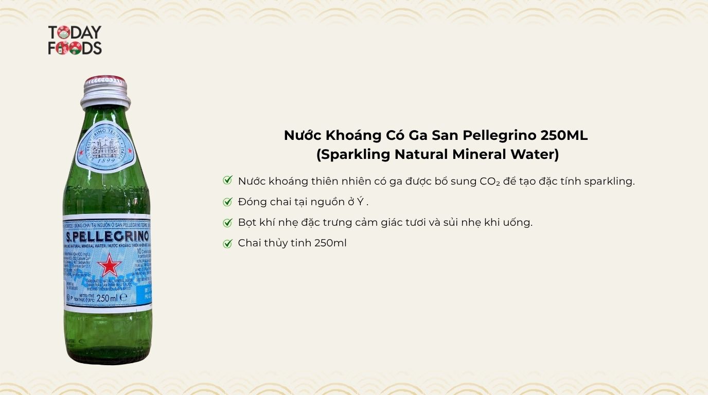 Ưu Điểm Nước Khoáng Có Ga San Pellegrino 250ML