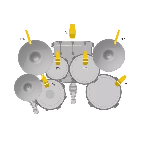 phối ghép bộ micro AKG DRUMSET-SES-1