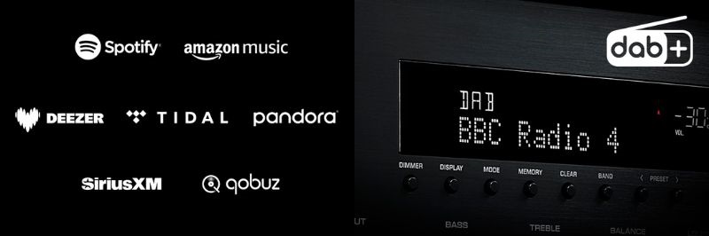 ampli yamaha r-n600a chất lượng kết nối đa phương tiện