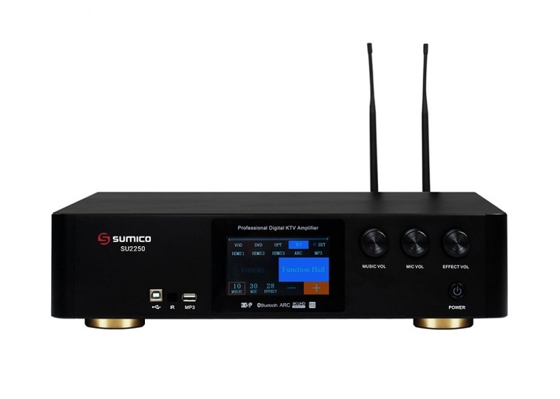 amply karaoke sumico su2250 với đa dạng cổng kết nối