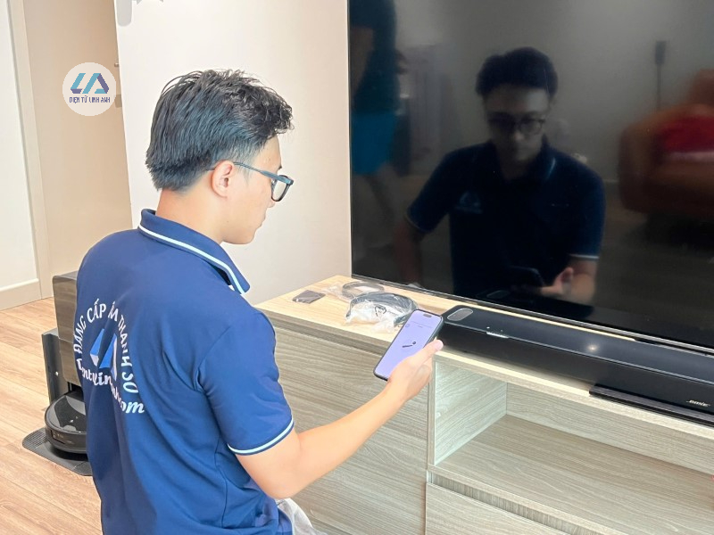 công trình loa xem phim bose smart ultra