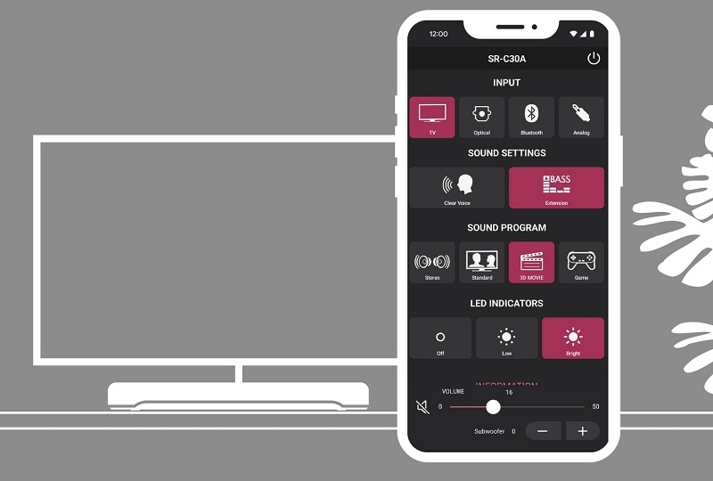 app điều khiển loa sr-c30a