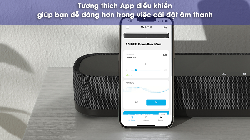 app điều khiển soundbar ambeo mini