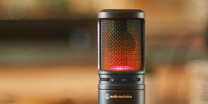 Micro Audio Technica AT2020USB-X hệ thống đèn LED