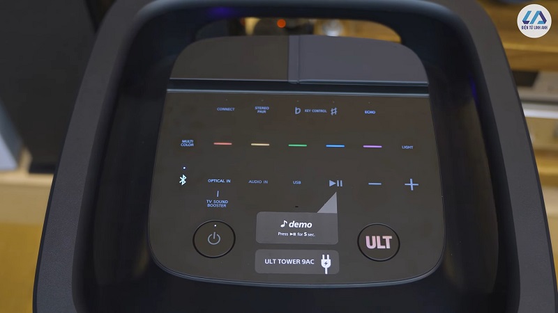 bảng điều khiển của loa sony tower 9 ac