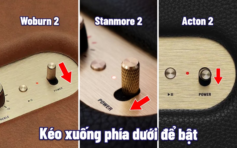 bật loa marshall stanmore 2 acton 2 woburn 2