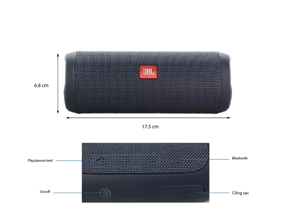 Thông số kỹ thuật loa JBL Flip Essential 2