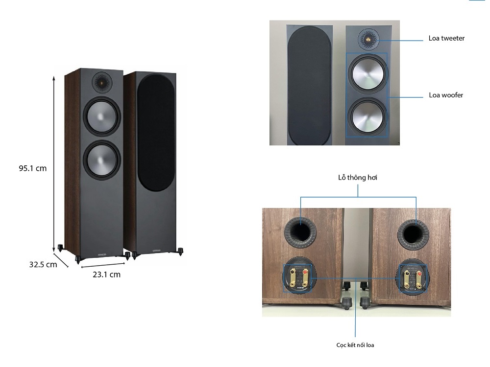 Thông số kỹ thuật loa Monitor Bronze 500