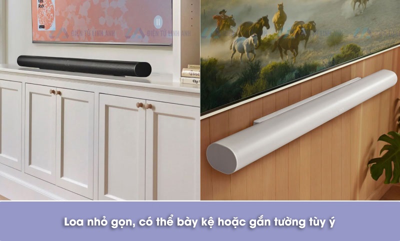 bố trí lắp đặt loa thanh arc ultra